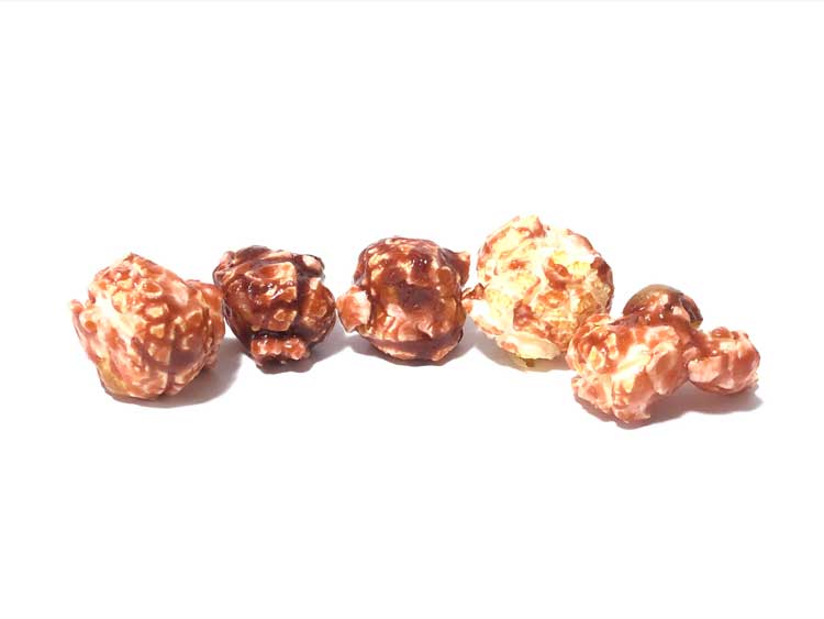 Cherry cola flavored popcorn